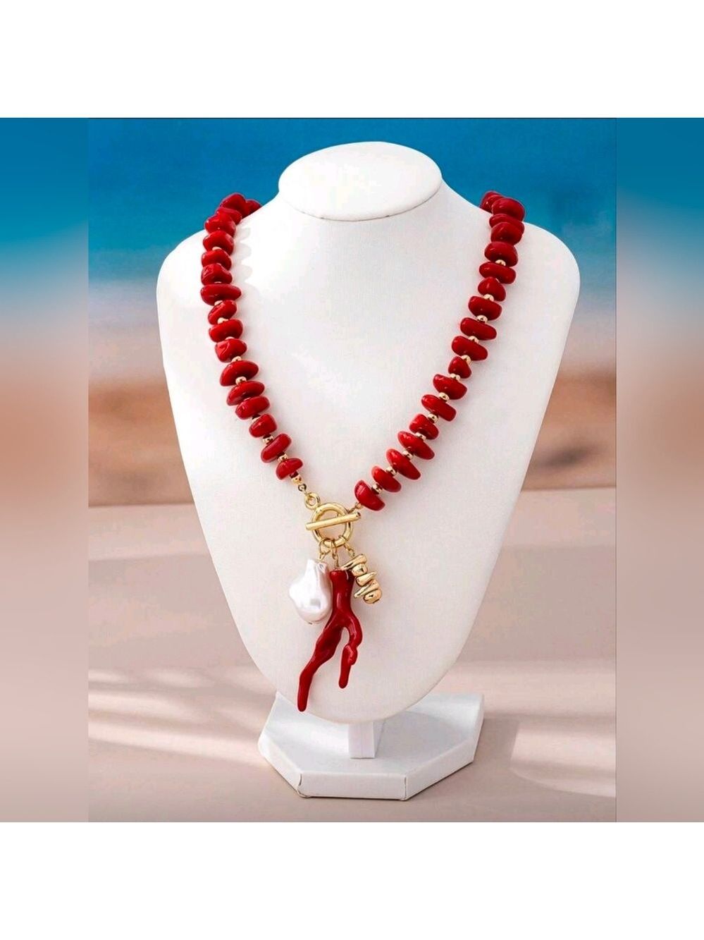 Red and Gold Elegan Necklace